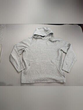 Lululemon Men’s At Ease Hoodie Heather Gray XL Waffle Knit Pullover